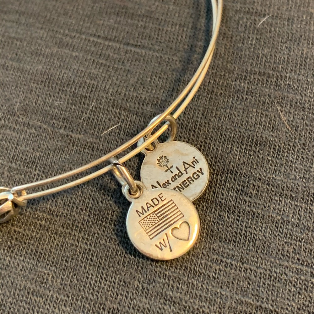 Alex & Ani Silver Bead Bracelet - Picture 2 of 3